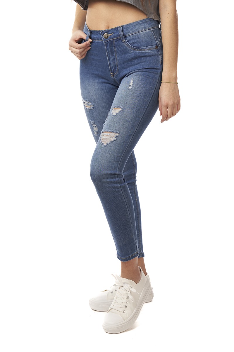 JEANS ARYA MUJER ELISE SKINNY PUSH-UP AZUL