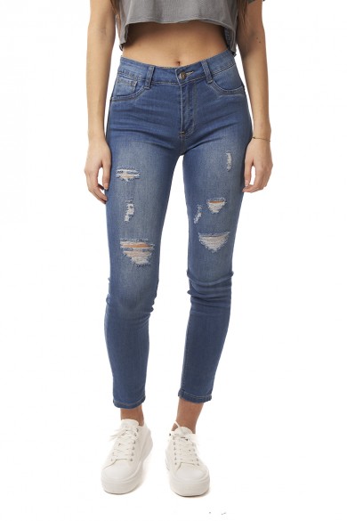 JEANS ARYA MUJER ELISE SKINNY PUSH-UP AZUL