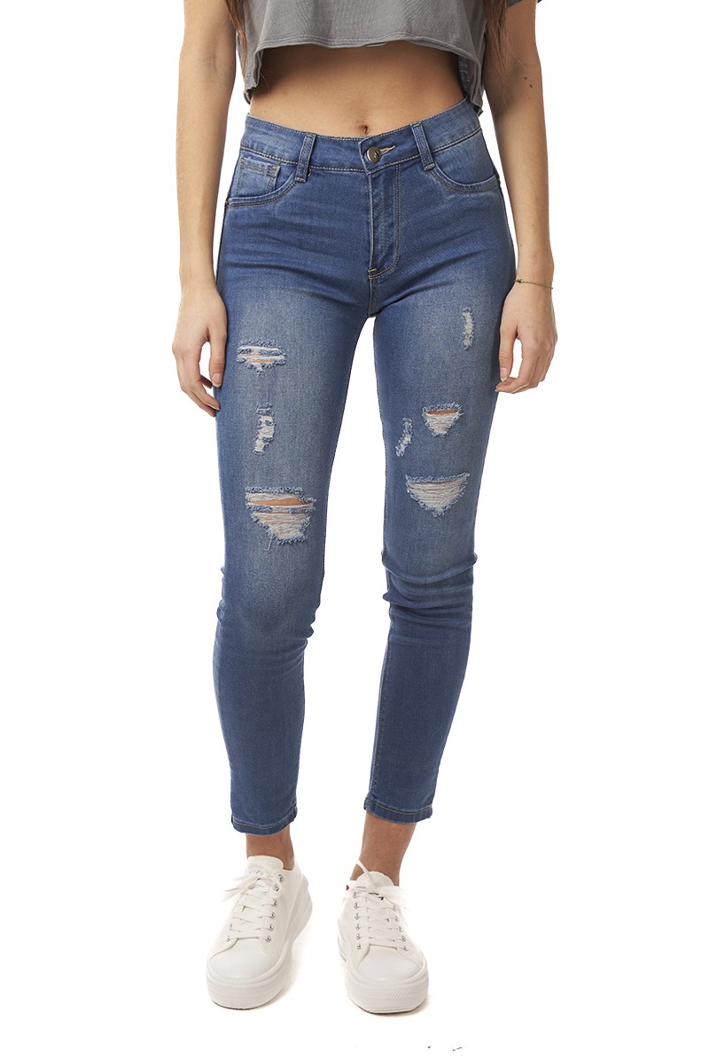 JEANS ARYA MUJER ELISE SKINNY PUSH-UP AZUL