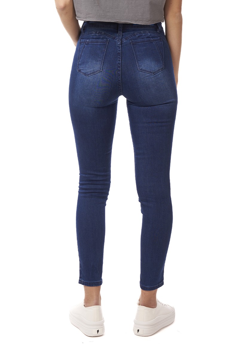 JEANS ARYA MUJER ELISE SKINNY PUSH-UP AZUL OSCURO