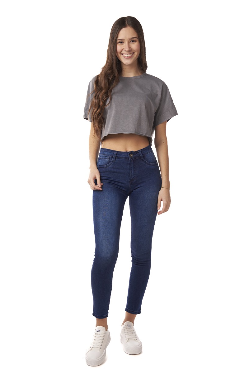 JEANS ARYA MUJER ELISE SKINNY PUSH-UP AZUL OSCURO