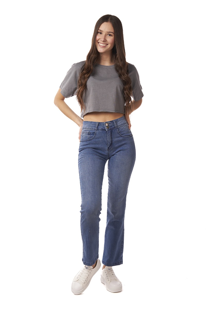 JEANS ARYA MUJER ETEL STRAIGHT AZUL