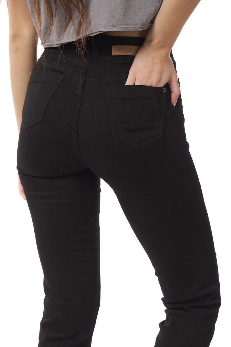 JEANS ARYA MUJER ETEL STRAIGHT NEGRO