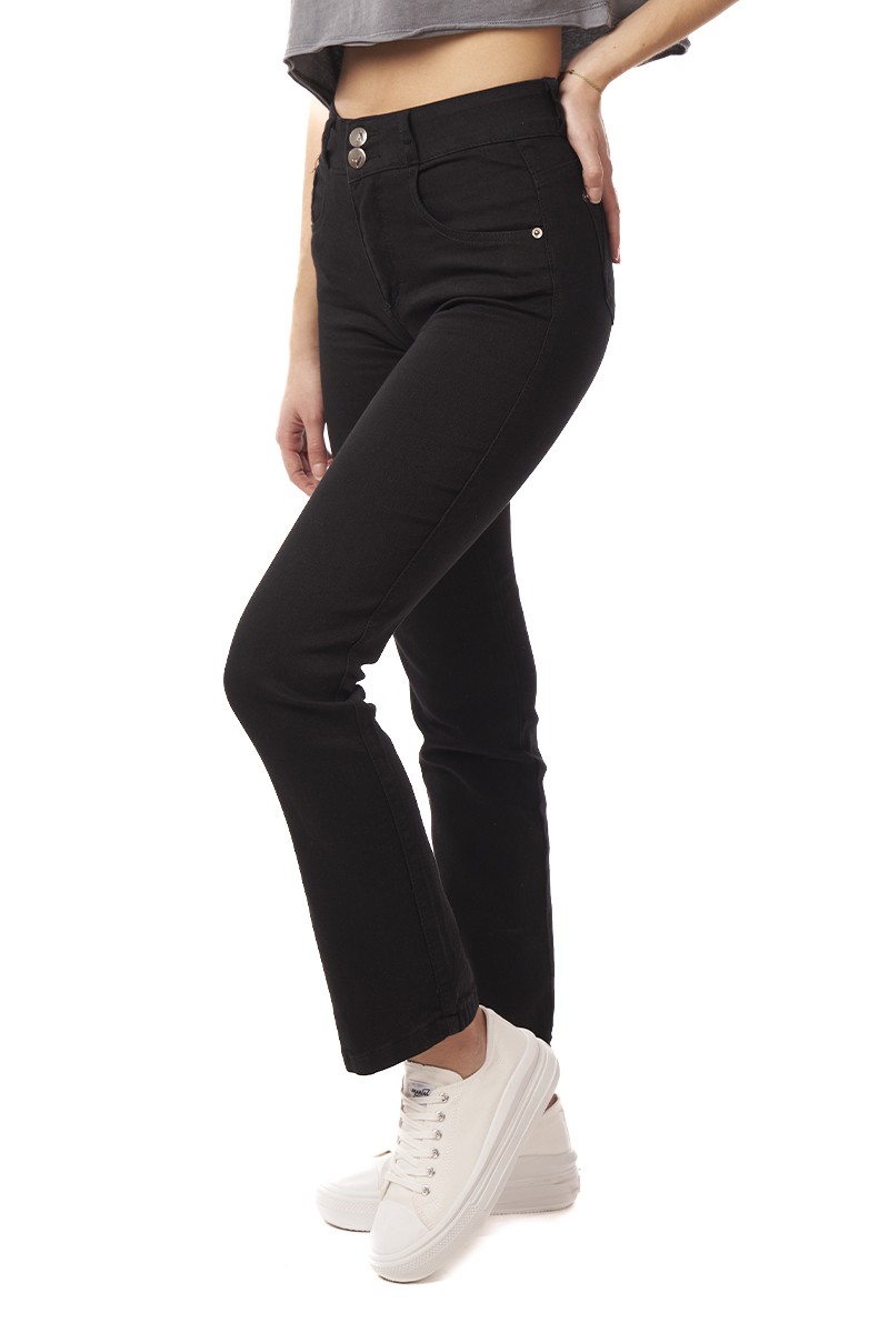 JEANS ARYA MUJER ETEL STRAIGHT NEGRO