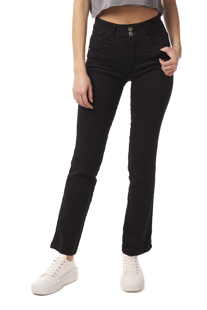 JEANS ARYA MUJER ETEL STRAIGHT NEGRO
