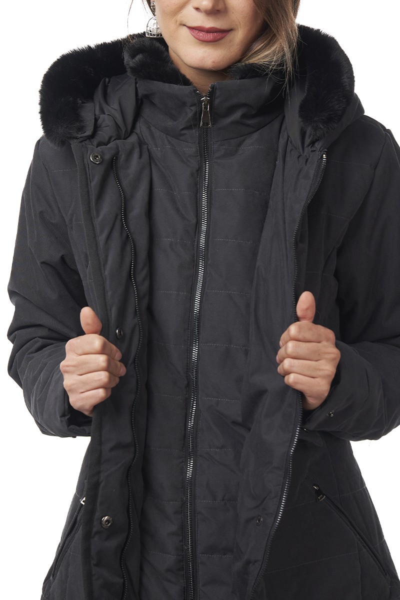 PARKA INNOCENTI MUJER CECILE LONG NEGRO PARKA INNOCENTI MUJER CECILE LONG NEGRO