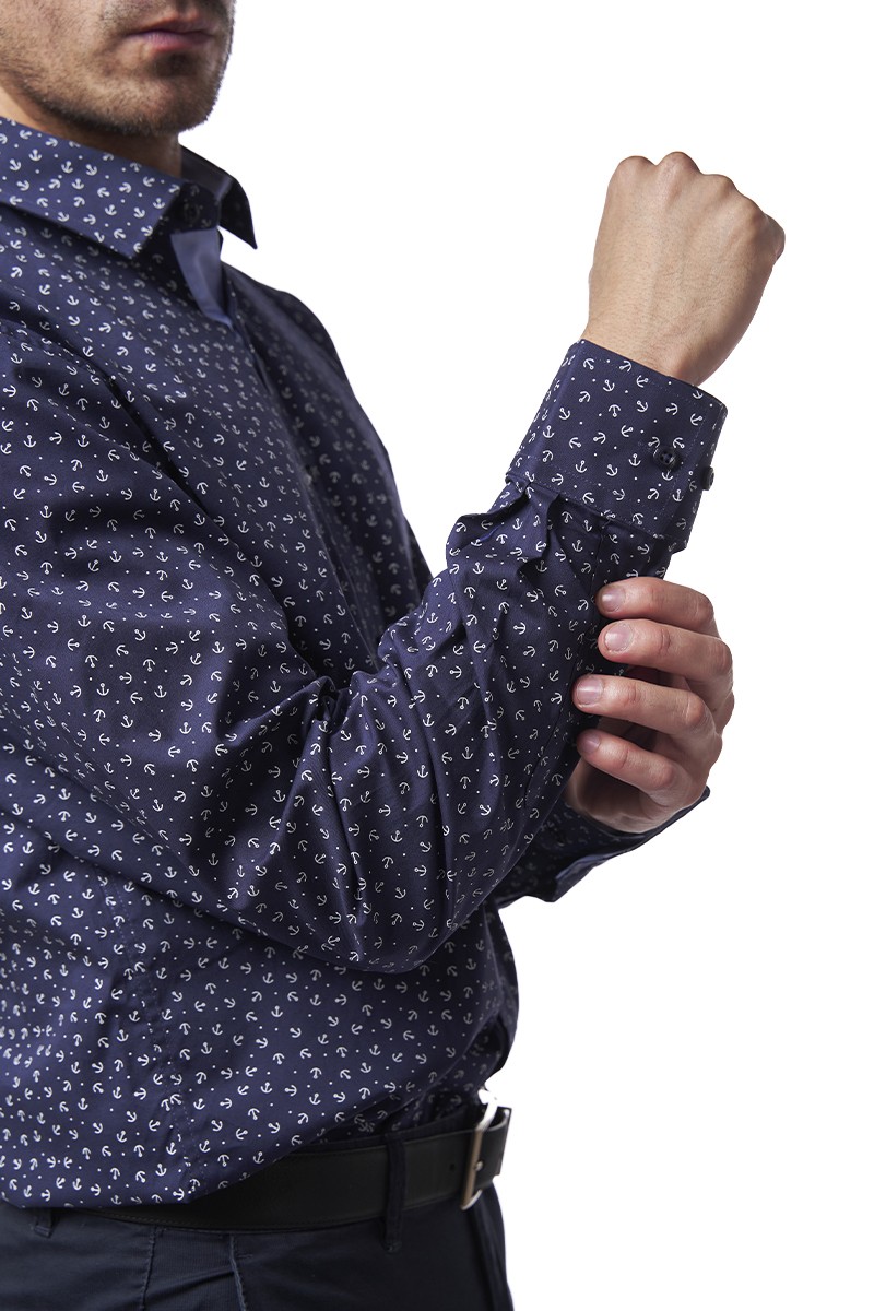 CAMISA MONTESOLA HOMBRE AMIR SLIM FIT AZUL