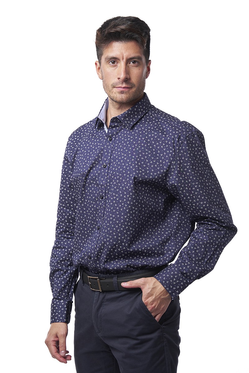 CAMISA MONTESOLA HOMBRE AMIR SLIM FIT AZUL