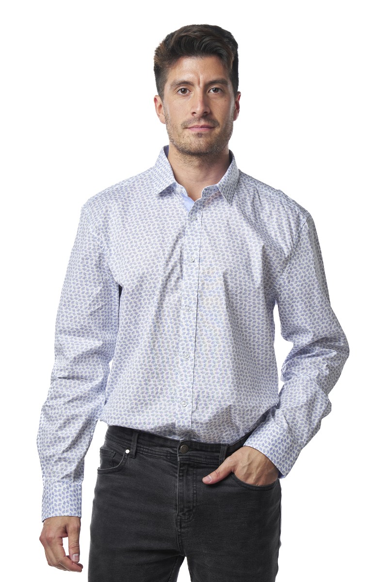 CAMISA MONTESOLA HOMBRE ALFREDO SLIM FIT BLANCO