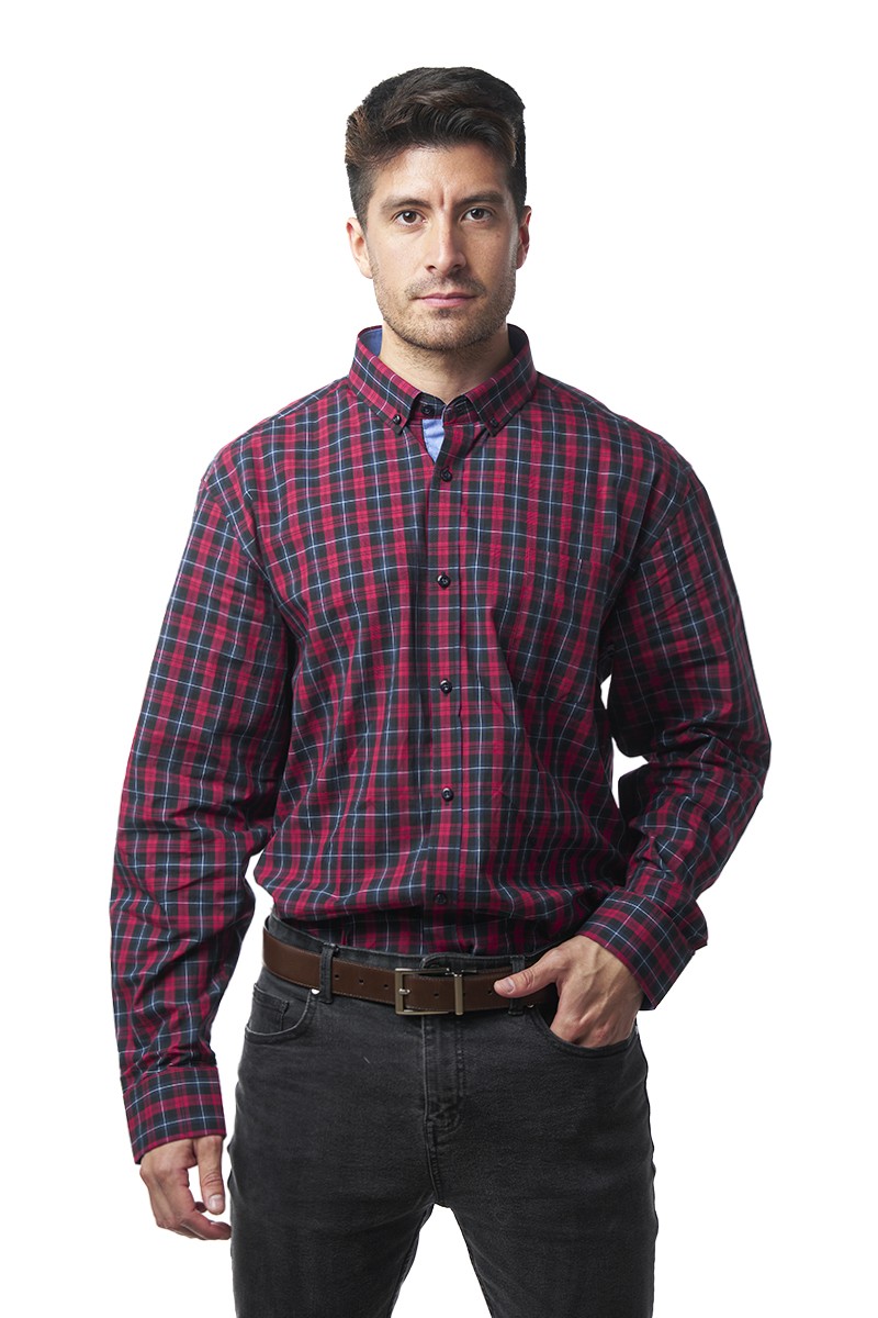 CAMISA MONTESOLA HOMBRE ANTOIN REGULAR ROJO