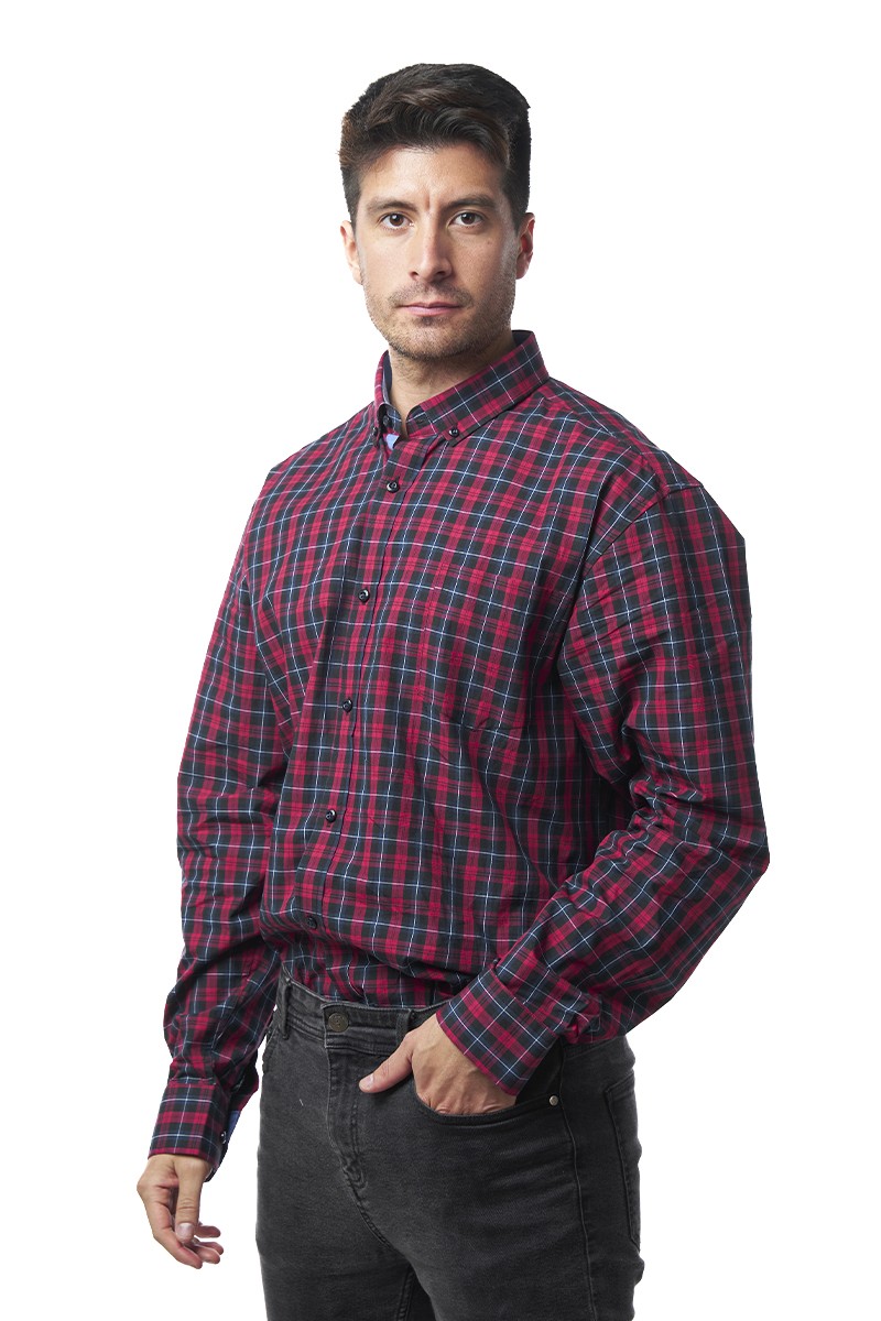 CAMISA MONTESOLA HOMBRE ANTOIN REGULAR ROJO