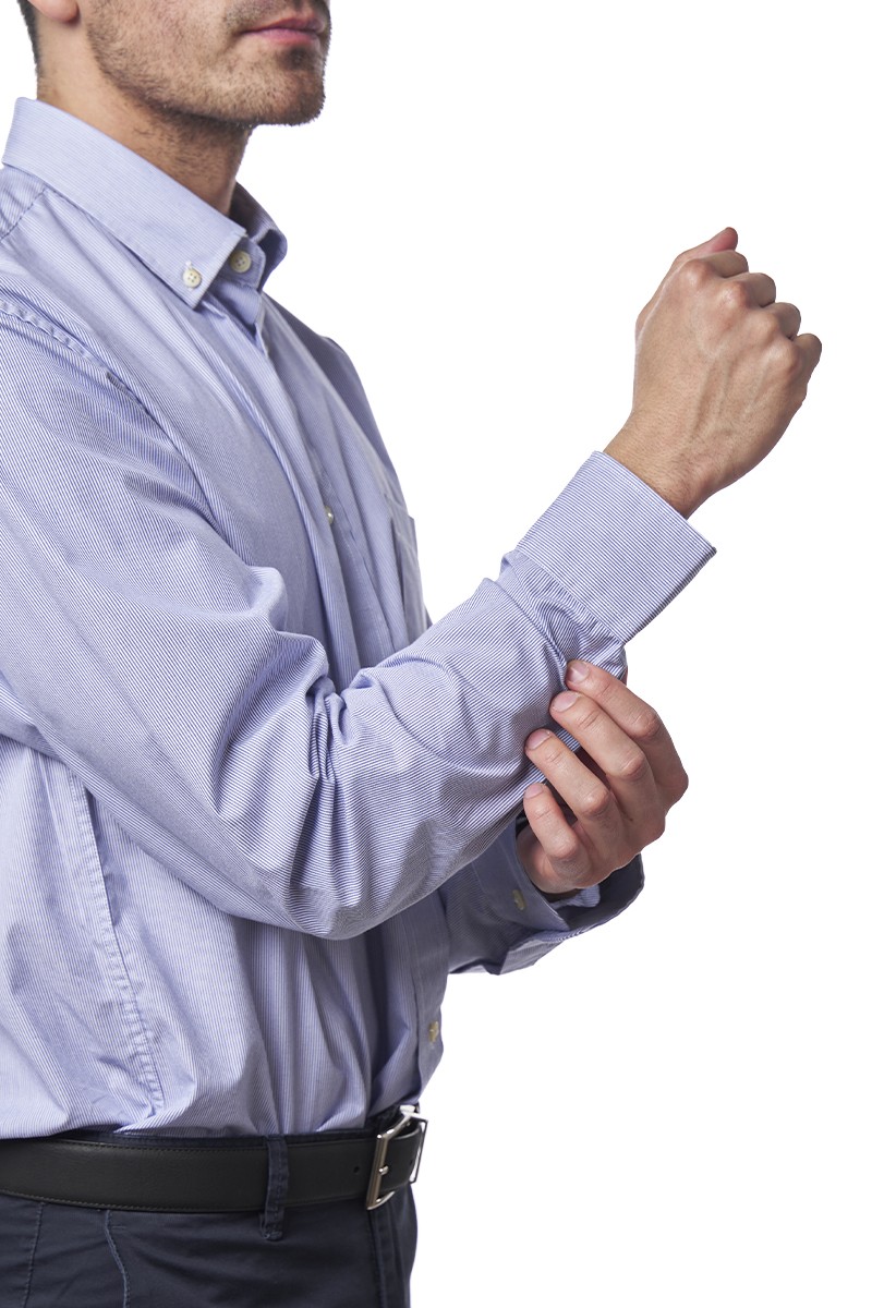 CAMISA MONTESOLA HOMBRE RAUL STRIPE AZUL