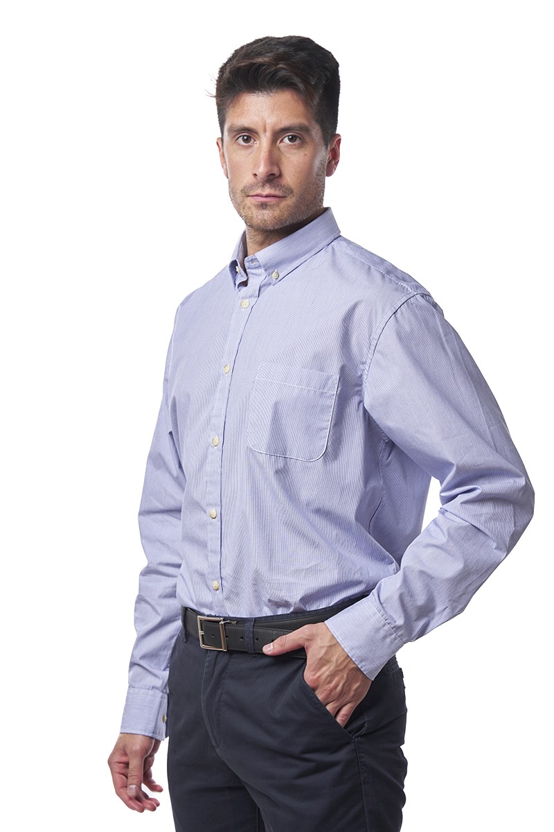 CAMISA MONTESOLA HOMBRE RAUL STRIPE AZUL