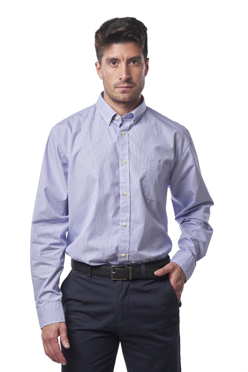 CAMISA MONTESOLA HOMBRE RAUL STRIPE AZUL