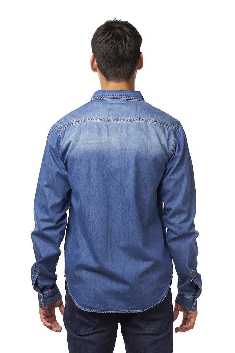 CAMISA CRAFORD HOMBRE LAVANDA DENIM AZUL