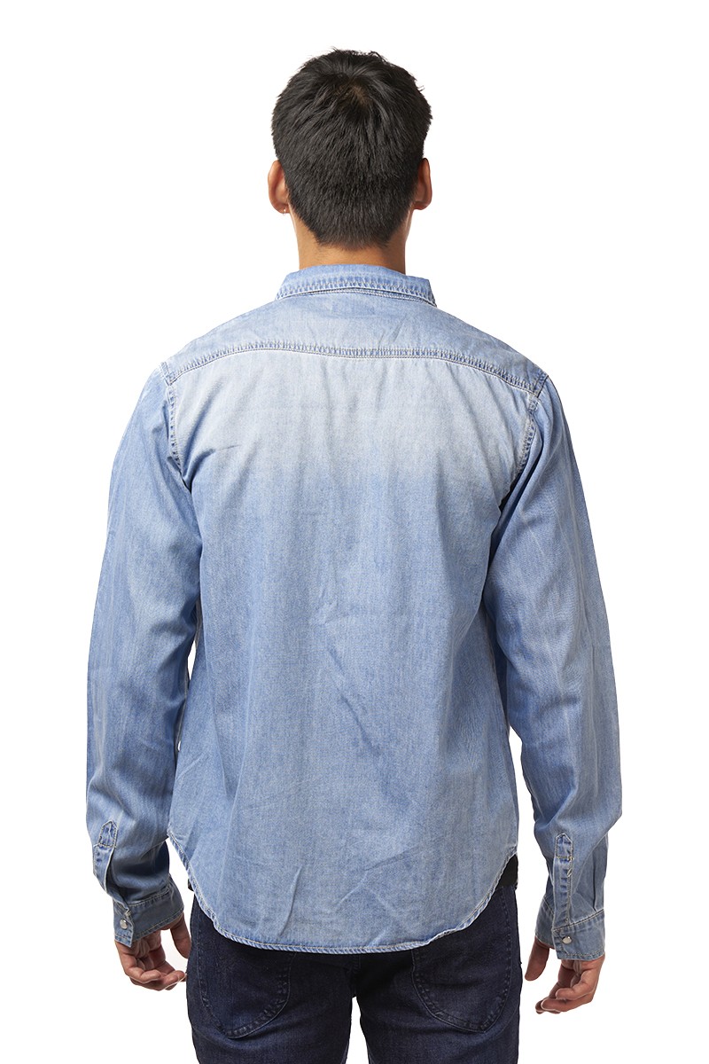 CAMISA CRAFORD HOMBRE LAVANDA DENIM CELESTE