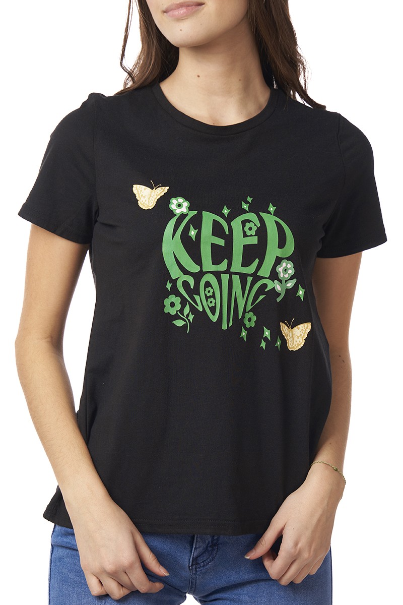 POLERA ARYA MUJER JOPLIN HEART NEGRO