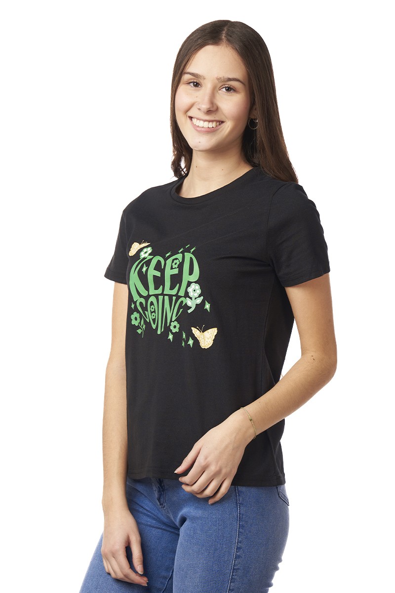 POLERA ARYA MUJER JOPLIN HEART NEGRO