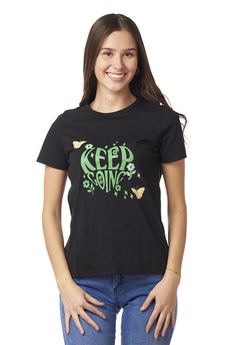 POLERA ARYA MUJER JOPLIN HEART NEGRO