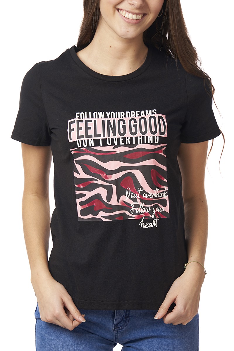 POLERA ARYA MUJER DION WAVES NEGRO