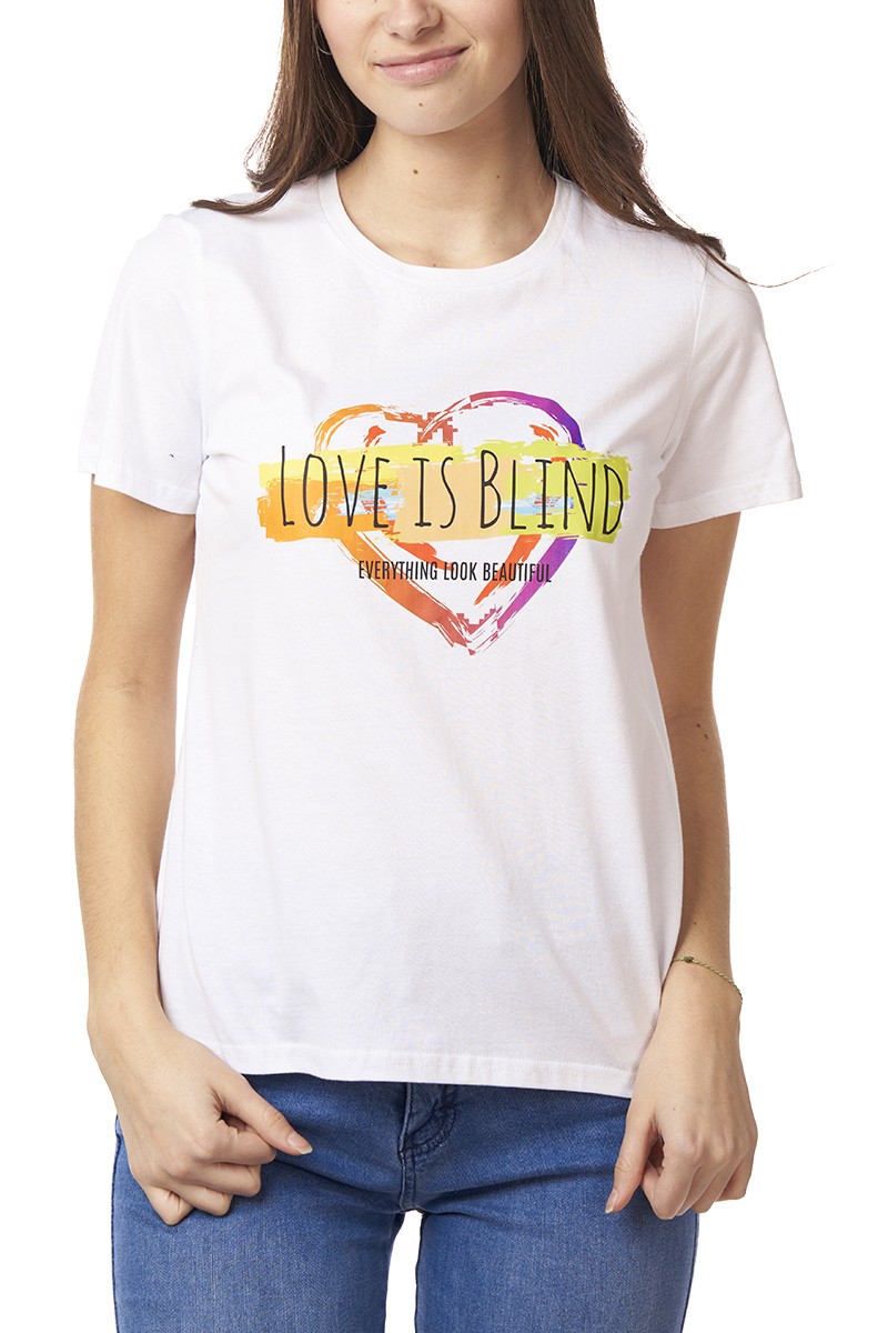 POLERA ARYA MUJER ADELE HEART BLANCO