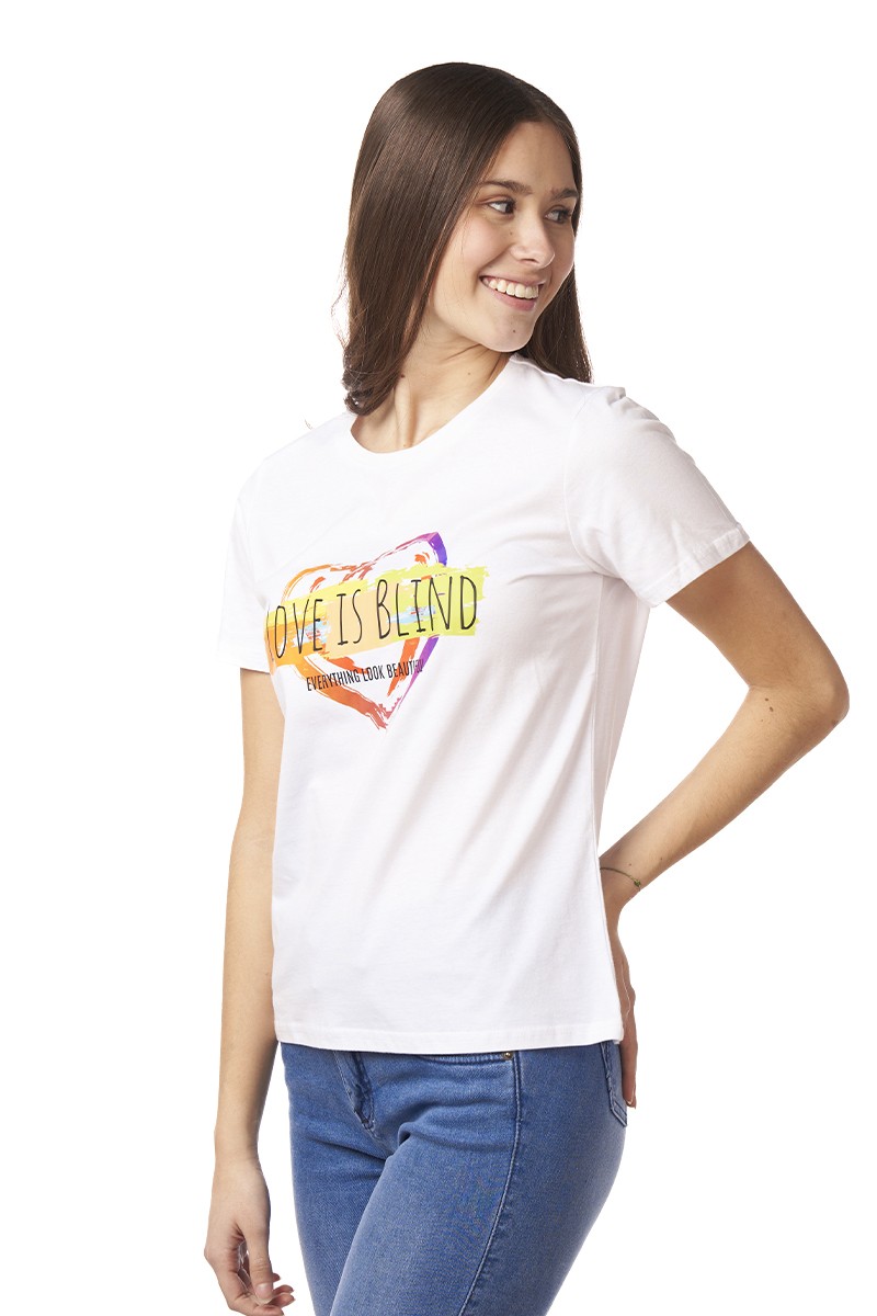 POLERA ARYA MUJER ADELE HEART BLANCO
