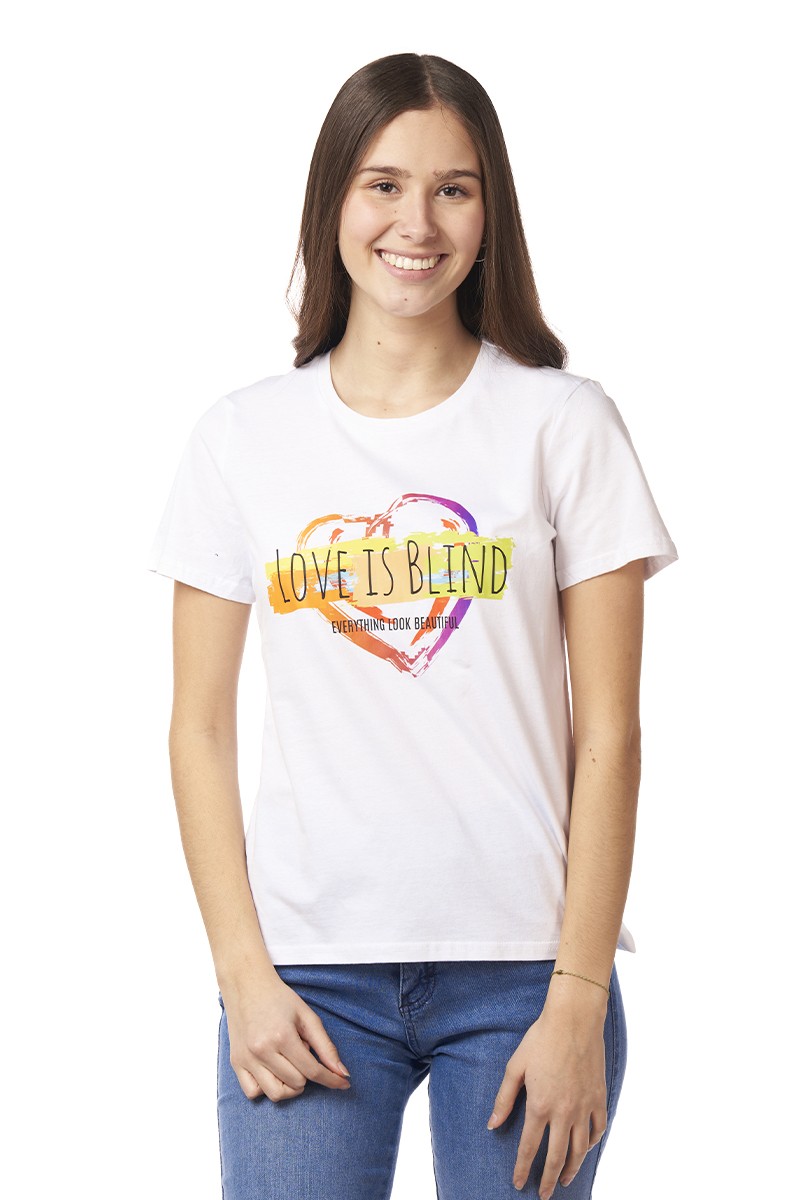 POLERA ARYA MUJER ADELE HEART BLANCO