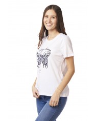 POLERA ARYA MUJER  BEYONCE BUTTERFLY GRIS