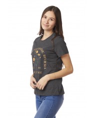 POLERA UNDER ARMOUR MUJER SPORTSTYLE SHORT LEEVE NEGRO