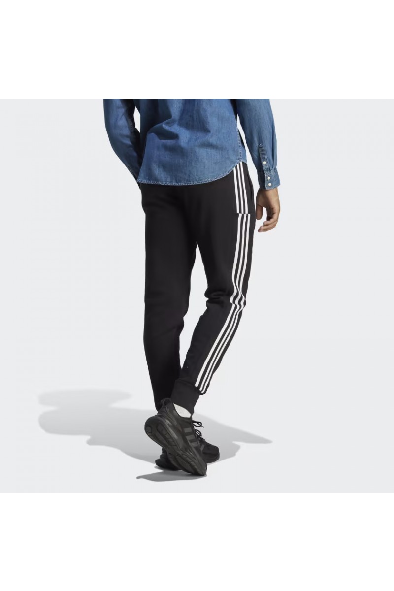 JOGGER ADIDAS HOMBRE ESSENTIALS TRES TIRAS NEGRO
