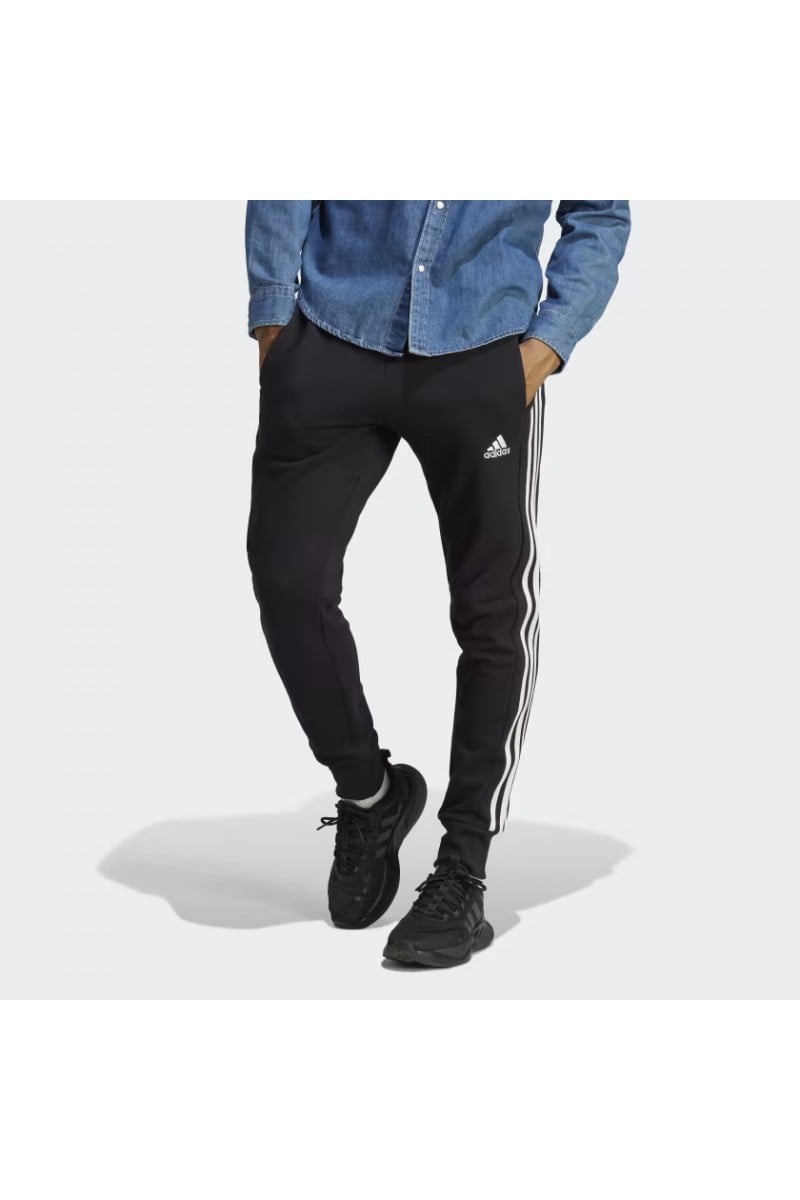 JOGGER ADIDAS HOMBRE ESSENTIALS TRES TIRAS NEGRO