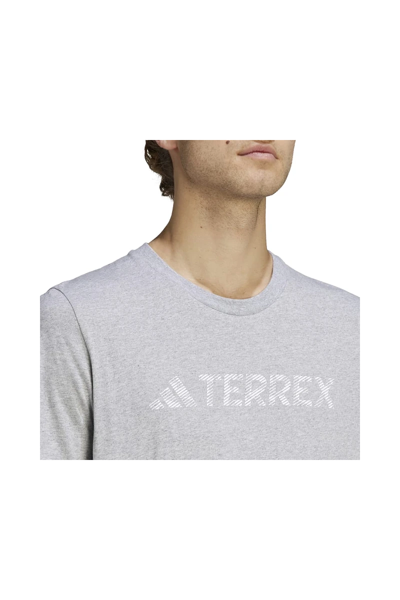 POLERA ADIDAS TERREX HOMBRE CLASSIC LOGO GRIS POLERA ADIDAS TERREX HOMBRE CLASSIC LOGO GRIS