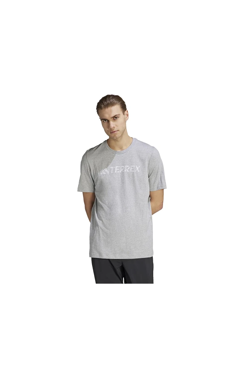 POLERA ADIDAS TERREX HOMBRE CLASSIC LOGO GRIS POLERA ADIDAS TERREX HOMBRE CLASSIC LOGO GRIS