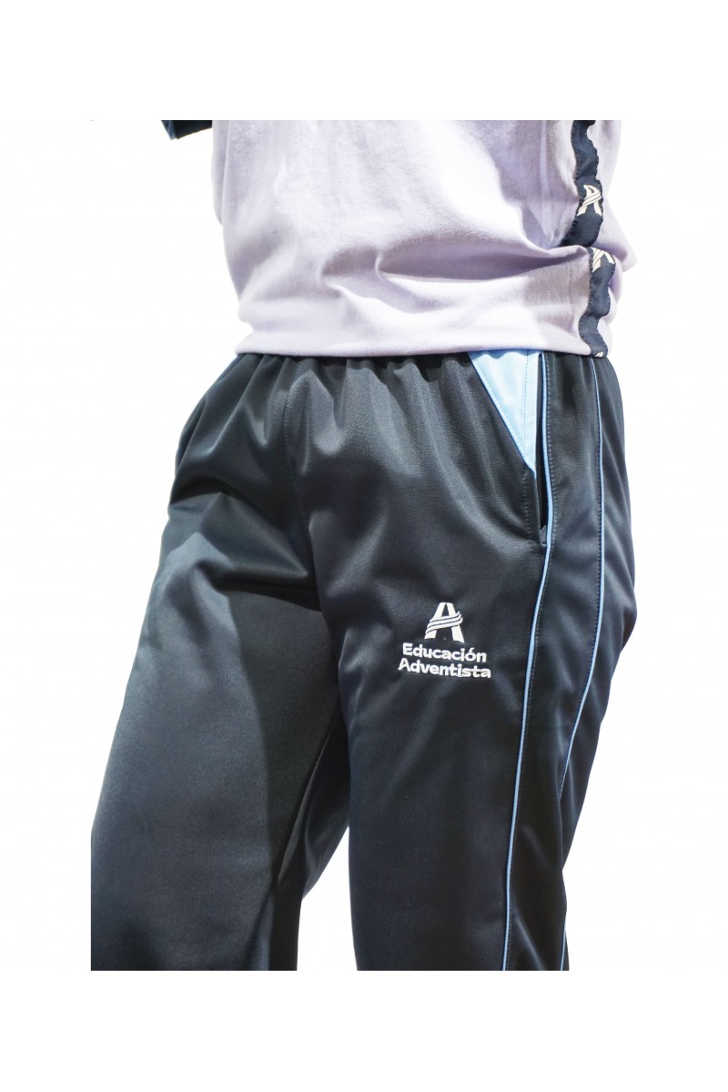 PANTALÓN BUZO HOMBRE/UNISEX AZUL ADVENTISTA