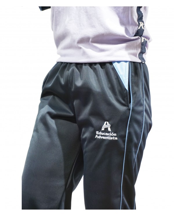 PANTALÓN BUZO HOMBRE/UNISEX AZUL ADVENTISTA