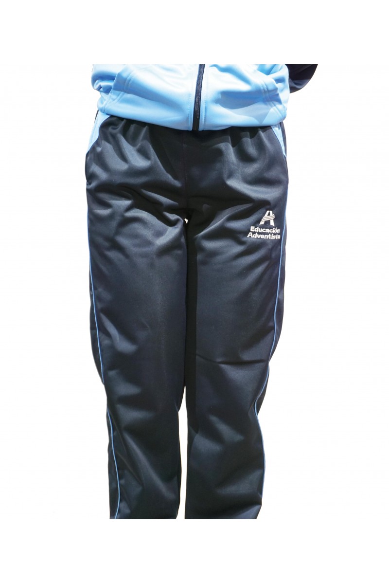 PANTALÓN BUZO HOMBRE/UNISEX AZUL ADVENTISTA