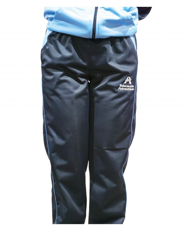 PANTALÓN BUZO HOMBRE/UNISEX AZUL ADVENTISTA
