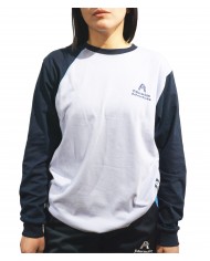 POLERA MANGA CORTA ADVENTISTA UNISEX LILA/AZUL