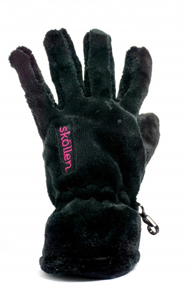 GUANTE SKOLLEN MUJER TARENTO FURRY NEGRO/FUCSIA