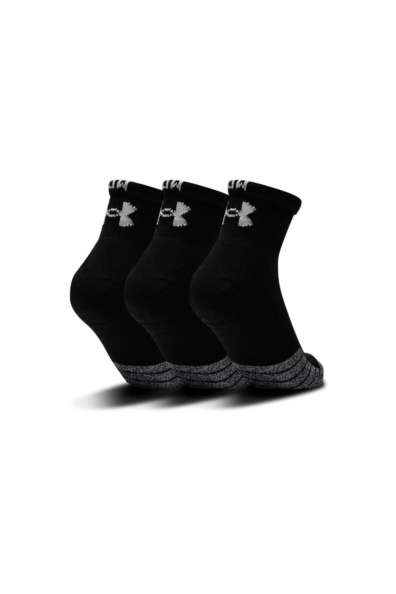 SOQUETES (3) UNDER ARMOUR UNISEX HEATGEAR TRIPACK NEGRO