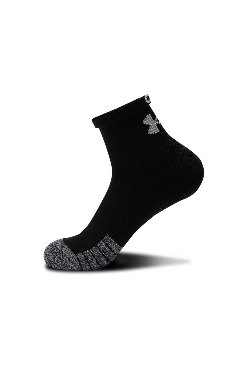 SOQUETES (3) UNDER ARMOUR UNISEX HEATGEAR TRIPACK NEGRO