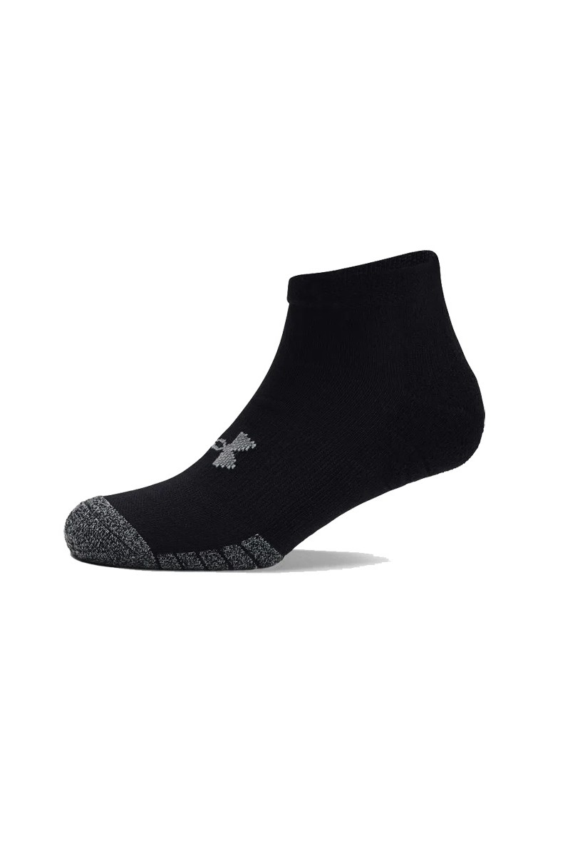 SOQUETES (3) UNDER ARMOUR UNISEX HEATGEAR LOW CUT NEGRO