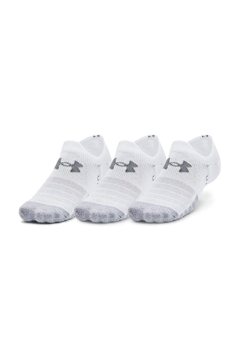 SOQUETES (3) UNDER ARMOUR UNISEX HEATGEAR TRALOWTAB BLANCO