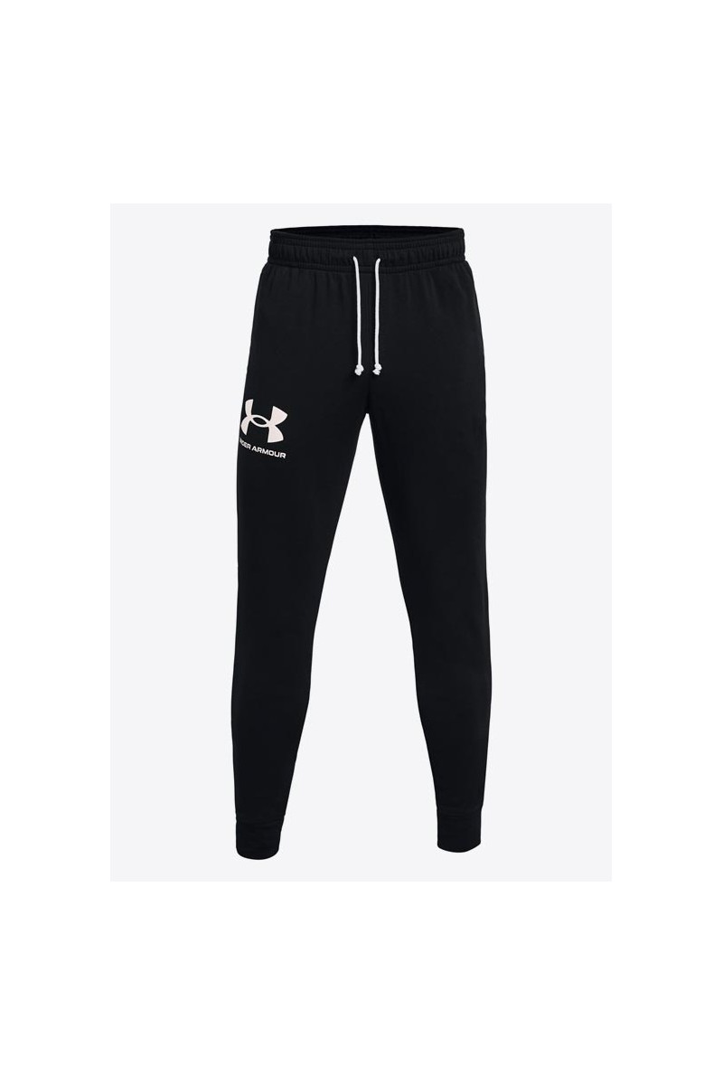 JOGGER UNDER ARMOUR HOMBRE RIVAL TERRY NEGRO