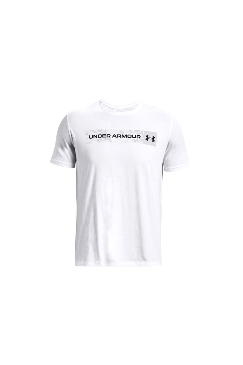 POLERA UNDER ARMOUR HOMBRE CAMO CHEST BLANCO