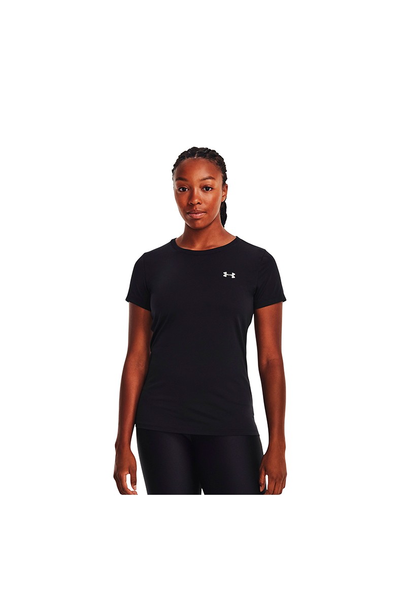 POLERA UNDER ARMOUR MUJER UA TECH NEGRO