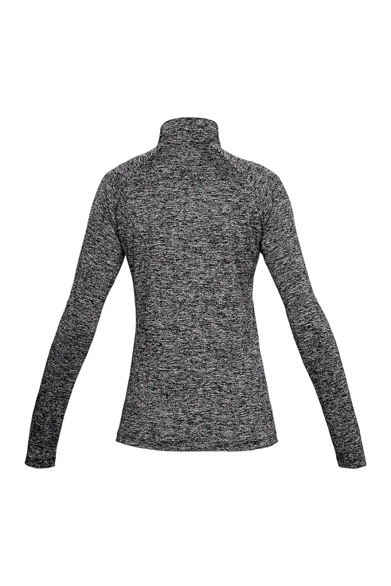 POLERA UNDER ARMOUR MUJER 1/2 CIERRE TECHT TWIST GRIS