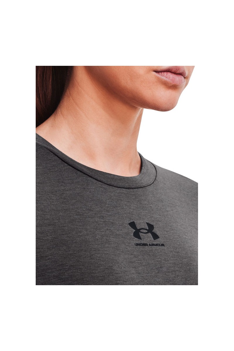 POLERÓN UNDER ARMOUR MUJER RIVAL TERRY GRIS POLERÓN UNDER ARMOUR MUJER RIVAL TERRY GRIS