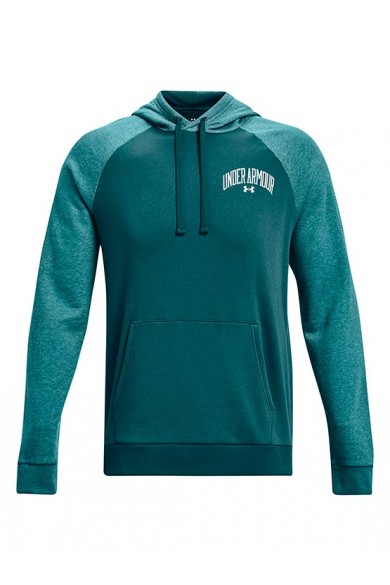 POLERÓN UNDER ARMOUR HOMBRE RIVAL WORDMARK VERDE