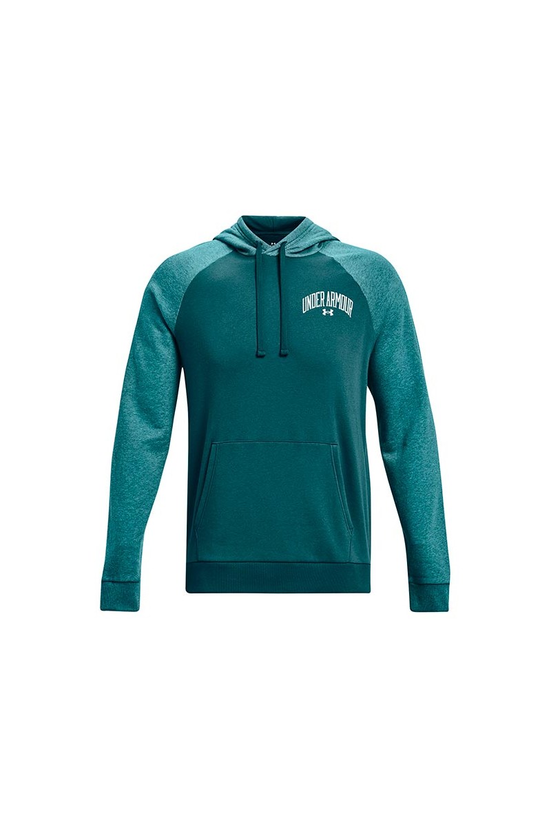 POLERÓN UNDER ARMOUR HOMBRE RIVAL WORDMARK VERDE POLERÓN UNDER ARMOUR HOMBRE RIVAL WORDMARK VERDE